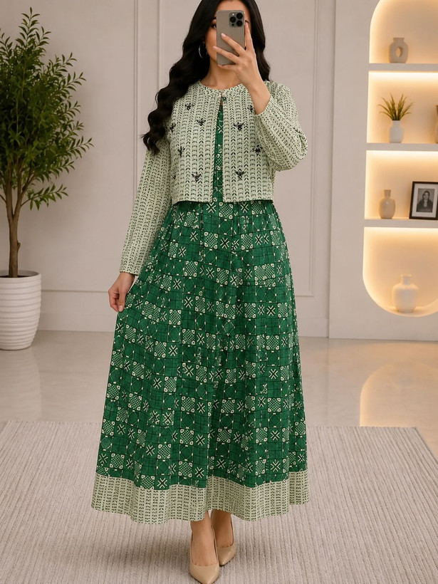 لباس ساحلی نخی دو تکه هندی بلند
