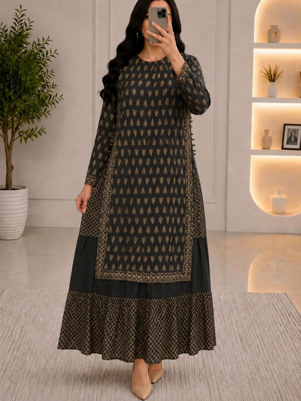 ساحلی هندی زنانه لباس تابستانی نخی بلند